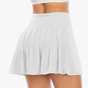 Pleated Tennis Skirts for Women with Pockets Shorts